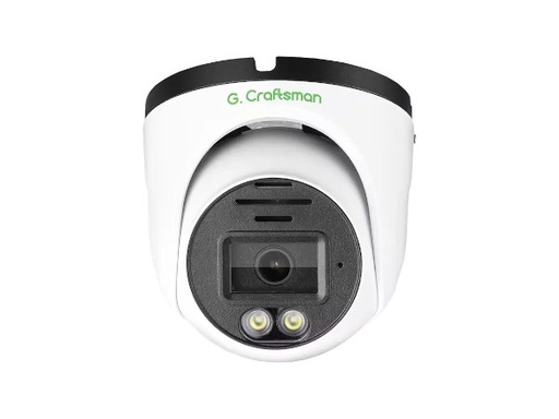Zestaw 6 Kamer PoE Kopułka Biała 5MP AI Audio